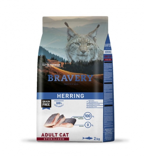 BRAVERY HERRING (Arenque) ADULT STERILIZED CAT (2 y 7 Kg)