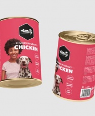Lata AMITY Chunks Dog CHICKEN (1250gr)