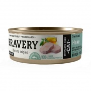 Alimento Húmedo Bravery Adult Sterilized Hake (70gr)