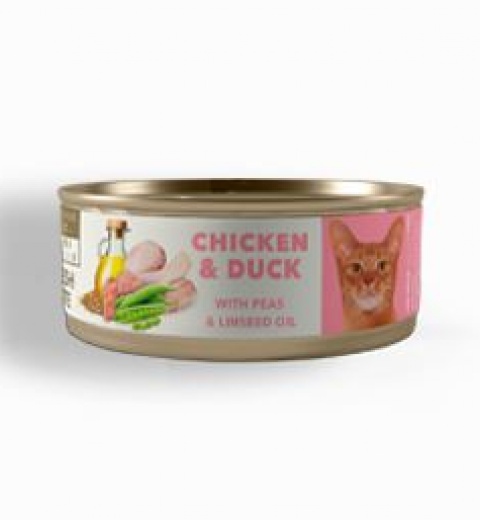 Lata AMITY Adult Cat Chicken/Duck (80gr)