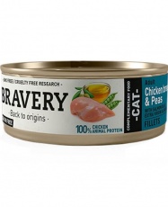 Alimento Húmedo Bravery Adult Chicken&Peas (70gr)