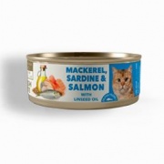 Lata AMITY Adult Cat Mackerel/Sardine/Salmon (80gr)