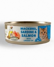 Lata AMITY Adult Cat Mackerel/Sardine/Salmon (80gr)