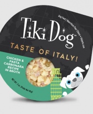 TikiDog Taste of Italy (Chicken & Pasta Carbonara) 85gr