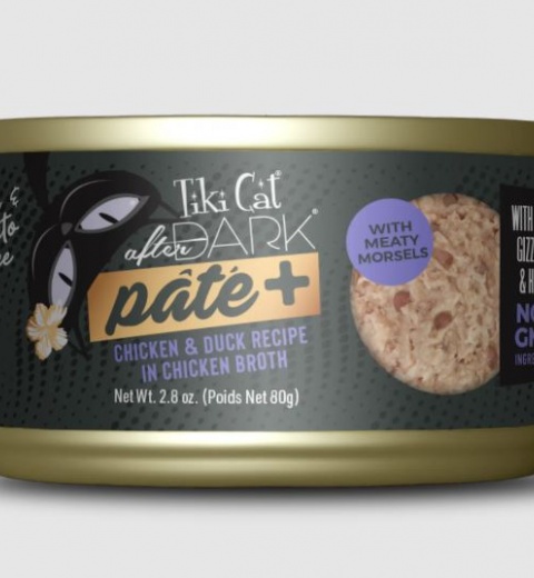 TikiCat AFTER DARK PATÉ Chicken & Duck recipe in Chicken Broth (80gr)