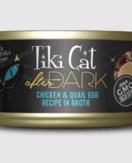 TikiCat AFTER DARK Chicken & Quail Egg recipe in Broth (80gr)
