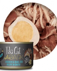 TikiCat AFTER DARK Chicken & Quail Egg recipe in Broth (80gr)