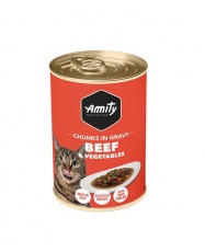 Lata AMITY Chunks Cat Beef (415gr)