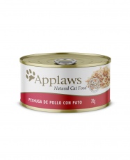 Lata APPLAWS Pechuga de Pollo con Pato (70gr)