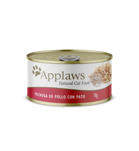 Lata APPLAWS Pechuga de Pollo con Pato (70gr)