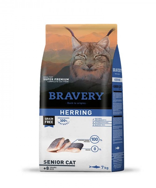 BRAVERY HERRING SENIOR CAT (2kg)