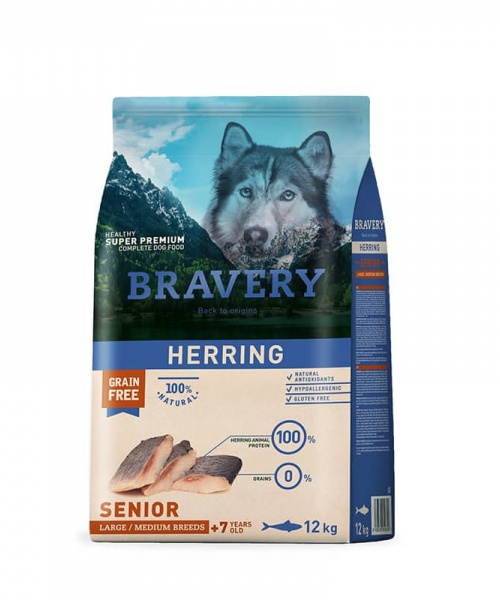 BRAVERY HERRING SENIOR Pack 12 kg (3 sacos de 4kg) OFERTAZO!!