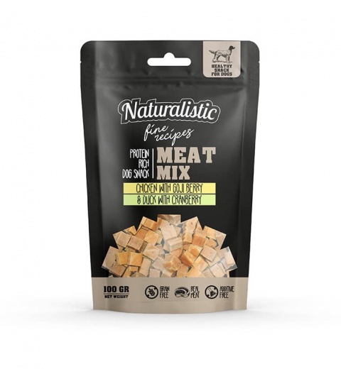 Naturalistic MEATMIX Chicken/Goji & Duck/Cranberry (100gr) Naturalistic MEATMIX Chicken/Goji & Duck/Cranberry (100gr)