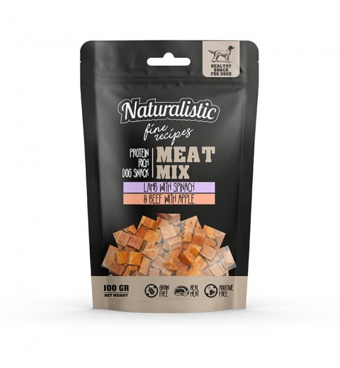 Naturalistic MEATMIX Lamb/spinach & beef/apple (100gr) Naturalistic MEATMIX Lamb/spinach & beef/apple (100gr)