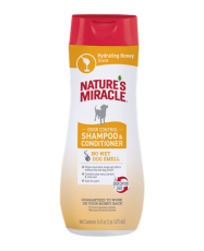 SHAMPOO ACONDIC. NATURE'S MIRACLE ODOR CONTROL MIEL (473 ML)