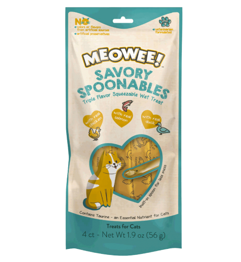 MEOWEE! Savory Spoonables POLLO/SALMÓN/PATO