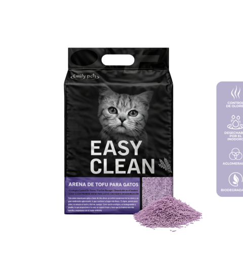 Arena de Tofu Easy Clean Lavanda (Pack 4kg)