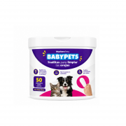 Toallitas para Limpiar los Oídos BabyPets (50 Unidades)