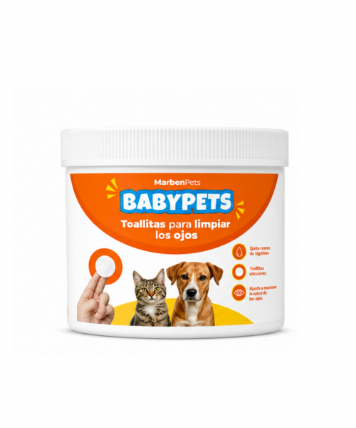 Toallitas para Limpiar los Ojos BabyPets (100 Unidades)
