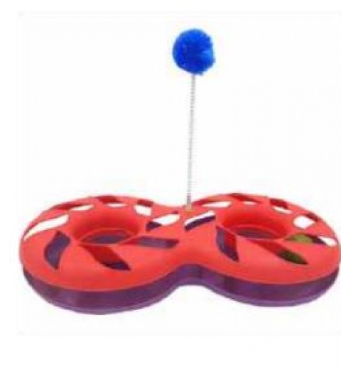 Juego doble anillo para gatos