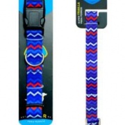 Collar Wonder Dog (Azul Geométrico) talla S