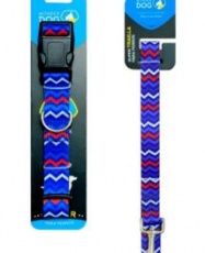 Collar Wonder Dog (Azul Geométrico) talla S