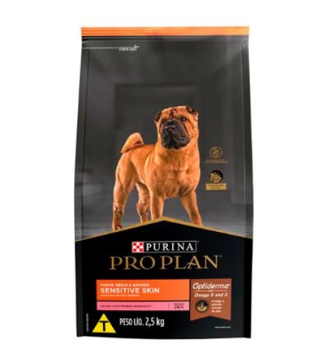 PROPLAN Adulto Sensitive Skin Salmón Raza Mediana y Grande (15Kg) envase promocional