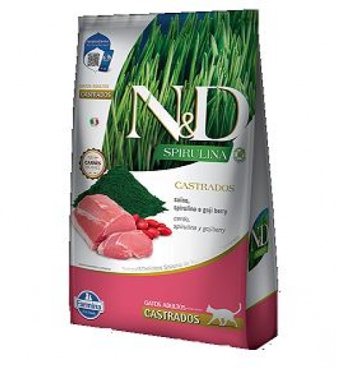 N&D Spirulina Feline Cerdo Adulto Castrado (1.5kg y 7kg)