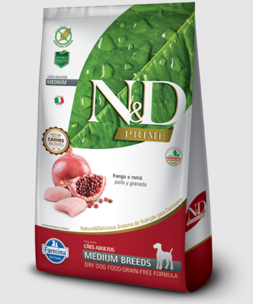 N&D Prime Canine Adult Medium Pollo/Granada (10Kg)