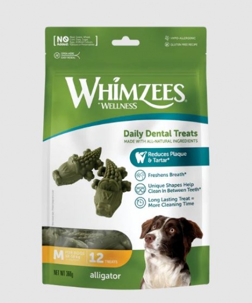 Snack Dental Whimzees Alligator M (12 unid)