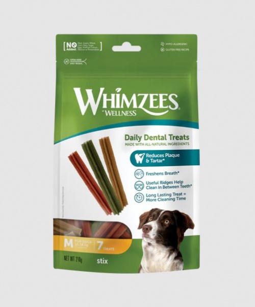 Snack Dental Whimzees Stix M (7 unid)