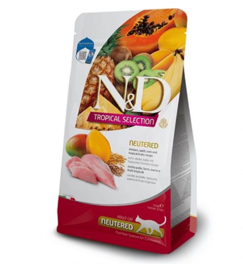 N&D Tropical Feline Adulto Castrado Pollo (1,5 y 7,5 Kg)