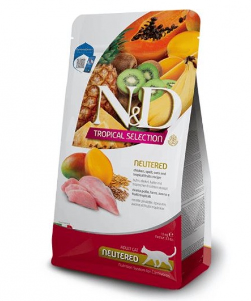 N&D Tropical Feline Adulto Castrado Pollo (1,5 y 7,5 Kg)