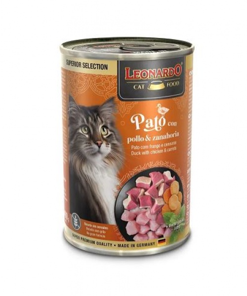 Lata Leonardo Superior Selection Pato con Pollo & Zanahoria (400gr)