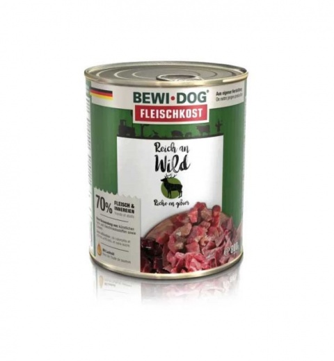 Lata BEWIDOG rico en Venado (800gr)