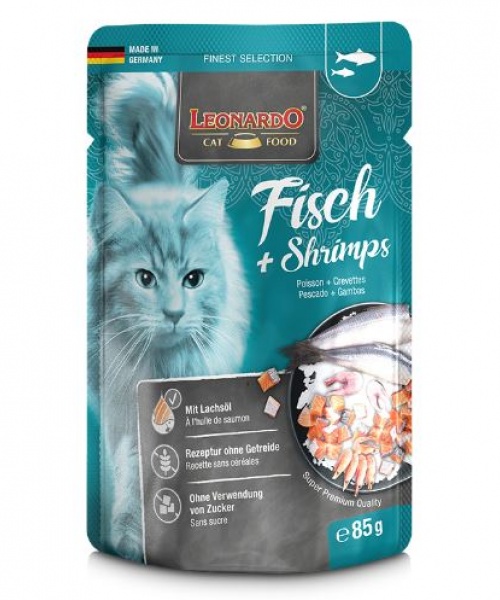 Leonardo Finest Selection Pescado y Camarones (85gr)