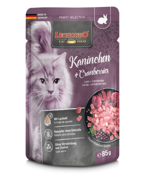 Leonardo Finest Selection Conejo y Arándanos (85gr)