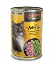 Lata Leonardo Superior Selection Pollo con Espinacas (400gr)