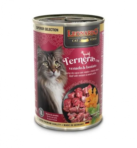 Lata Leonardo Superior Selection Ternera con Venado & Boniato (400gr)