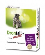 Drontal Plus 10Kg, 2 tabletas (Antiparasitario Interno)