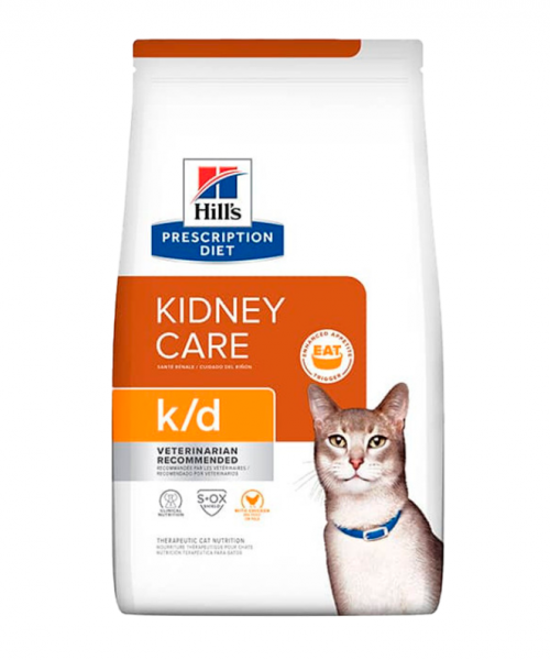 Hill's K/D Kidney Care/Cuidado Renal (1,81 y 3,8kg)