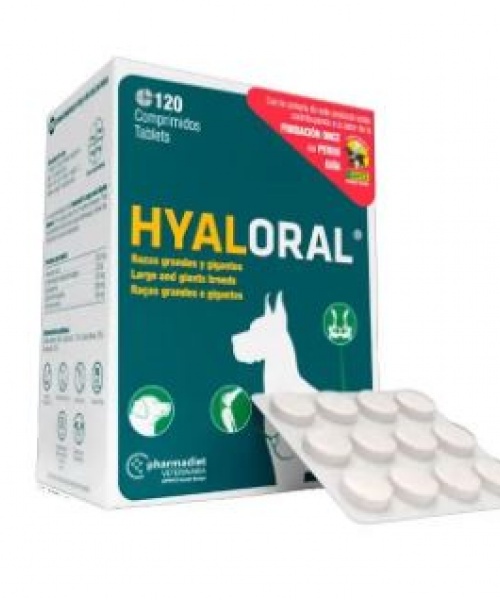 Hyaloral Razas Grandes y Gigantes (120 comprimidos)