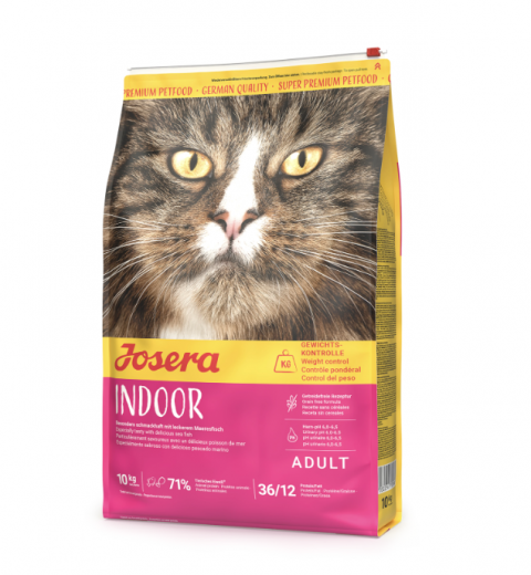 Josera Indoor Cat 10Kg (Grain Free, Indoor o Esterilizados, Control de Peso)