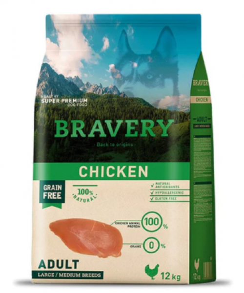 BRAVERY CHICKEN ADULT (4kg)