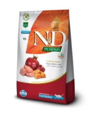 N&D Pumpkin Feline Adulto Castrado Pollo (1,5 y 7,5Kg)