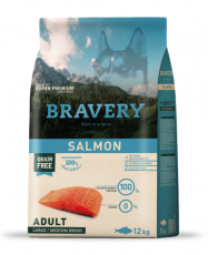 BRAVERY SALMON ADULT LARGE/MEDIUM BREEDS (4 y 12 kls)