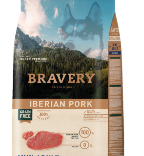 BRAVERY IBERIAN PORK MINI ADULT SMALL BREEDS (2 y 7 kls)