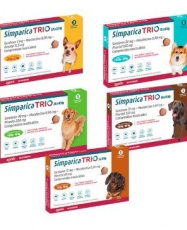 Simparica Trio (3 Comprimidos) (5, 10, 20, 40, 80 y 120 mg)